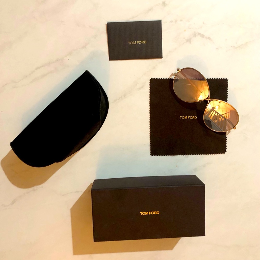 Authentic Gold Tom Ford Miranda Sunglasses